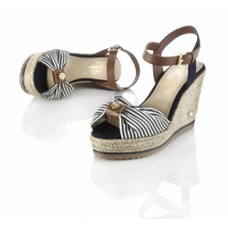 Plateausandalen aus Bast