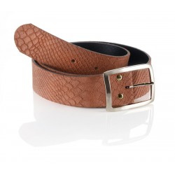 Brauner Ledergürtel mit...